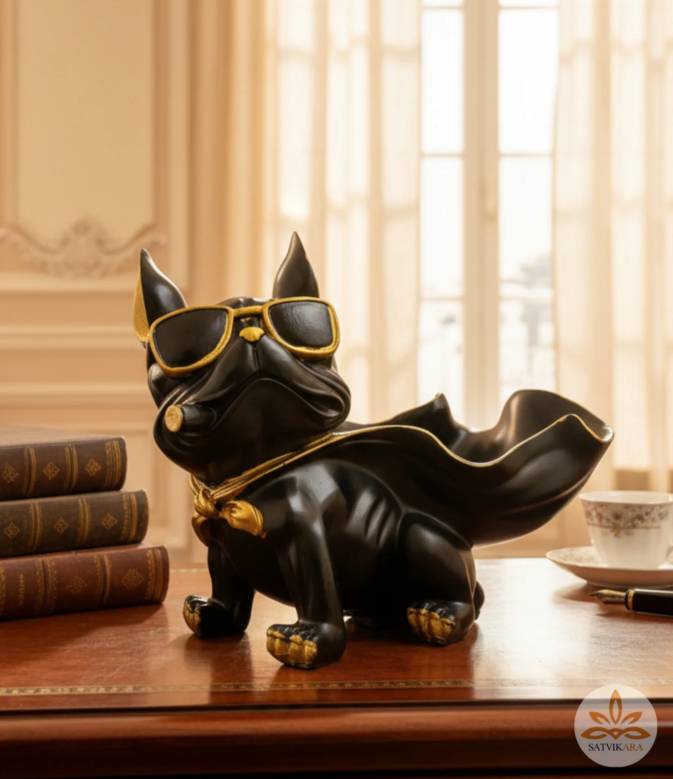 Black Super Bulldog Decor Showpiece Black Super Bulldog Decor Showpiece