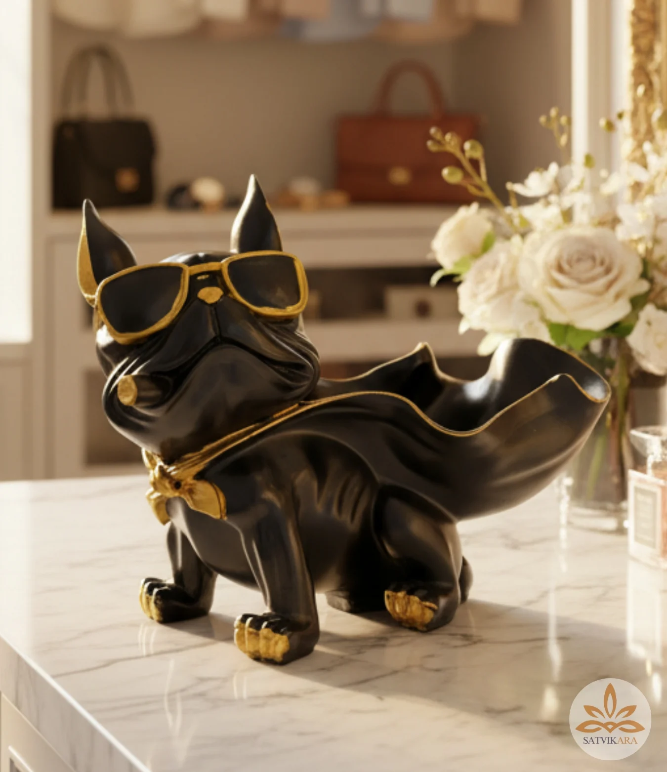 Black Super Bulldog Decor Showpiece Black Super Bulldog Decor Showpiece